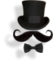 de grote snor van de circusdirecteur